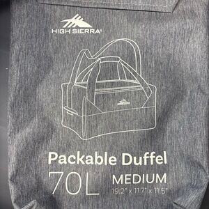 High Sierra Gray Duffel Bag